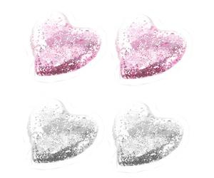 VALICLUD 4pezzi Cerotti in Gel per Occhi Riutilizzabili Forma di Cuore Impacchi Rinfrescanti per Occhi Mascherine Rinfrescanti per Cura