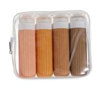 VALICLUD 4pezzi Contenitori da Viaggio Comprimibili in Set per Liquidi Shampoo Lozione Tubi Leggeri e Ricaricabili per Toeletta senza Sprechi