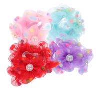 VALICLUD 4pezzi Copri Chignon Accessori Elastici Cavallo Ragazze Retine Chignon Bambina Fermagli Adolescenza
