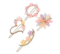 VALICLUD 4pezzi Forcine Per Di Fermagli Decorativi in Metallo Cristalli Accessori Per Alla Moda Per Organizzare i e Decorare Acconciature
