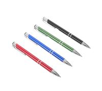 VALICLUD 4pezzi Penna Sfera in Metallo Scrittura e Retrattile Per Ufficio Studenti e Eventi Come Matrimoni Punta Precisa e Design Elegante