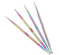 VALICLUD 4pezzi Penne Rotative Per Punti Kit Strumenti Per Nail Art Punti Manicure Con Applicatore e Pennello Penna Per Per Unghie e Assortimento Forniture Per Unghie