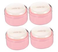 VALICLUD 4pezzi Piumino per Cipria Portatile con Scatola per Ragazzo Ragazza Ragazza Contenitore Vuoto per Cipria Leggero da Trasportare Piumino Delicato e Ultra Delicato per Uso