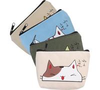 VALICLUD 4pezzi Portamonete Oxford Design Cartoon Per Monete e Chiavi Trousse Random Età