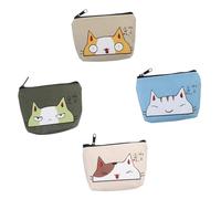 VALICLUD 4pezzi Portamonete Per Monete e Chiavi Trousse Adorabile Per Feste e Uso Quotidiano Design Carino e Unico Per Tutte Le Età
