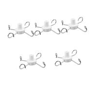 VALICLUD 5 Pezzi Accessori per aste portaflebo Gancio acciaio sospeso cremagliera inossidabile Ganci sospesi ganci per appendere porta bottiglia dell'ospedale ganci ospedalieri plastica