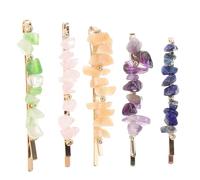 VALICLUD 5 Pezzi Forcina Colore Molletta Perni Gemme Per Accessori Per Per Le Donne Strass Tornante Pins Bobby Clip Mollette Per Fini Spillo Lega