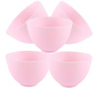 VALICLUD 5 Pezzi forniture termali accessori per maschere fai da te ciotola per impastare ciotola di condimento in silicone contenitore di miscelazione maschera rosa