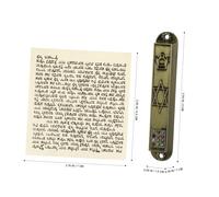 VALICLUD 5 Pezzi Mezuzah Metallo Retro per Decorazione Religiosa Ebraica per Stipite Oggetti Decorativi e Ufficio e Judaica