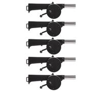 VALICLUD 5 Pezzi Ventilatore in Metallo e Plastica Manuale con Manovella Portatile per Barbecue Design Compatto Migliora l Accensione del Fuoco per Vacanze Estive in Spiaggia e Patio