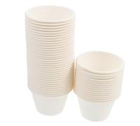 VALICLUD 50 pezzi Bicchierini Monoporzione per Dessert Gelato e Yogurt Piccole Tazze Compostabili Resistenti per Feste e