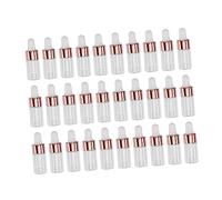 VALICLUD 50 pezzi Bottiglie Contagocce in Vetro Trasparente con Gocciolatore Rosé Resistenti e Portatili per Essenziali Aromaterapia e Laboratori