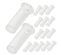 VALICLUD 50 pezzi Manicotti per Lampade Fibra Ottica Accessori Fissaggio Portalampada per Luci Notturne Rame Tubo Plastica Durevole per Decorazioni e Festive