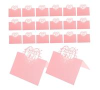 VALICLUD 50 Pezzi Wedding Place Cards Love Bird Design Folded Tent Seating Name Cards For Bridal Showers Formal Dinners Elegant Table Setting Decor