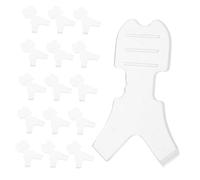 VALICLUD 50pezzi Pennello in Silicone Per Permanente Ciglia Strumento Per Ciglia Di y Pettine Applicatore Per Sollevamento Trasparente