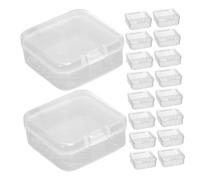 VALICLUD 55 Pezzi Di Piccoli Contenitori Per Oggetti: Mini Contenitori Trasparenti in Plastica Con Coperchio Per Gioielli, Perline, Artigianato E Altro Ancora.