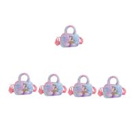 VALICLUD 5pezzi Borsetta Fluffy Per Bambine Tracolla Ergonomica Unicorn Borsa Da Croce Leggera Per Giocattoli e Snack Perfetta Per Uscite e Viaggi