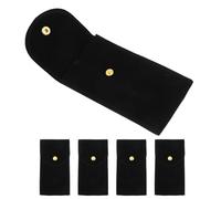 VALICLUD 5pezzi Custodia Da Viaggio Per Orologio in Velluto Con Bottone Pressione Organizer Portatile Per Singolo Orologio Protezione Morbida Per Viaggi Di Lavoro e Vacanze