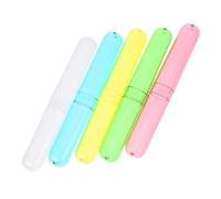 VALICLUD 5pezzi Portaspazzolino Da Viaggio in Plastica Organizer Per Spazzolini Scatole Leggere Per Trasporto Di Spazzolini Da Denti Visibile