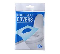 VALICLUD 6 Confezioni Tappetino per Wc Monouso Bianco Copriwater Idrosolubile Cuscino per Wc Portatile Piegato Accessori per Bagno in Polpa di Legno Protezione Sanitaria
