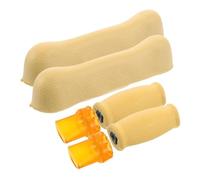 VALICLUD 6 Pezzi Accessori Per Stampelle Accessori Per Camminatori Sostituzione Dei Piedini Del Deambulatore Presa Di Canna Punte Della Stampella Antiscivolo Imbottitura Yellow Plastica