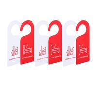 VALICLUD 6 Pezzi Cartelli Porta Bifacciali Non Disturbare in Pvc Gancio per Pomello, Comunicazione Privacy e Pulizia per Hotel, Casa, Ufficio e Camera da Letto