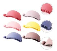 VALICLUD 6 pezzi Clip Banana per Colorate Fermagli Ponytail Antiscivolo con Denti Moderati Accessori Moda Pratici e Comodi per Donna e Ragazze