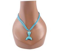VALICLUD 6 Pezzi Collana a Coda Di Pesce Sirena Ragazza Di Sirena Gioielli a Sirena Collana Per Ciondolo a Coda Di Pesce Ragazze Collana Pendente a Coda Di Pesce