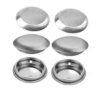 VALICLUD 6 Pezzi Copertura Foro Lavandino in Acciaio Inox 25Mm Tappo Foro Rubinetto Cucina Resistente Copriforo Decorativo per Lavelli di Casa e Ristoranti
