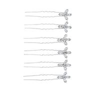 VALICLUD 6 pezzi Fermagli U con Accessori Sposa Eleganti Luccicante Fermacapelli Decorativi per Cerimonie e Speciali