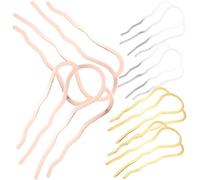 VALICLUD 6 Pezzi Pettini per Chioma in Metallo a Forma di Onda 4 Denti, Superficie Liscia che Non Tirano i Chioma, Eleganti Accessori per Acconciature Donna
