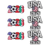 VALICLUD 6 Pezzi Spilla da Calcio Mondiale 2026 in Lega, Accessorio | Souvenir per Eventi Sportivi e Festa, Design Bandiera Unico, per Cappello e Zaino, Badge da Tifoso