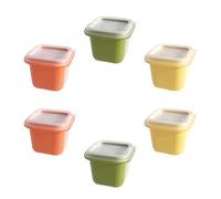 VALICLUD 6 pezzi Stampi Cubetti Ghiaccio Singoli con Coperchio Colorati Riutilizzabili per Uso Domestico Facili da Sformare e Impilabili per Stagione Calda e Bevande Fresche