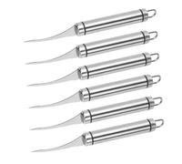 VALICLUD 6 Pezzi Strumenti Acciaio Inossidabile per Rimuovere Linea Gamberetti Pulizia Precisa delle Pelatore e Coltello per Adatto per Aragosta Granchio e Crostacei