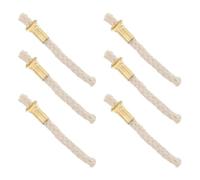 VALICLUD 6 Pezzi Tubo per Stoppino per Lampada a Olio in Lega e Fibra di Cotone, Riduce di Cherosene, Compatibile con Supporti per Lampade Tradizionali e Nostalgiche