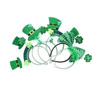 VALICLUD 6pezzi Copricapo Trifoglio Di San Patrizio Verde Chiodi Di Garofano Accessorio Per Capelli Antiscivolo Per Feste Tema e Vacanze Invernali