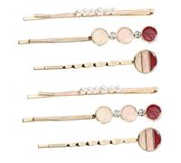 VALICLUD 6pezzi Fermagli Per Di Cuore Mollette Per in Metallo Fermagli Per Frangetta Forcine Per Di Diversi Per Acconciature