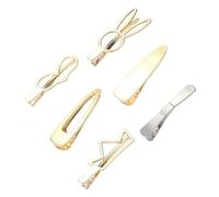 VALICLUD 6pezzi Fermagli Per Lega Di Clip Barrette Eleganti Per Donne e Ragazze Accessori Per Acconciature e Argento