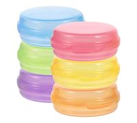 VALICLUD 6pezzi Portapillole Tascabile Piccolo di Organizer per Medicinali Compatto Contenitore Ermetico per Integratori da Viaggio Leggero e Facile da Usare