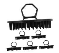 VALICLUD 6pezzi Spazzola Massaggiante Per Capelluto Pettine Esfoliante Per Forfora Rimuove Sebo in Eccesso Districa Capelli Asciutti o Bagnati Lavaggio Quotidiano Design Intuitivo Forma Rot