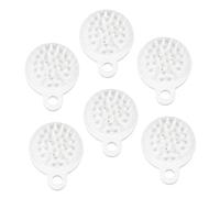VALICLUD 6pezzi Spazzola Massaggiante per Capelluto Setole Resistenti per Rimozione Olio e Detriti Design Ergonomico Impugnatura Comoda per Uso Familiare e Pulizia Sotto la Doccia