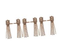 VALICLUD 6pezzi Tassel Pendant Decorazioni Strass Per Scarpe e Borse Accessori Lega Per Alta Moda Elegante e Resistente All Usura Per Stili Vari e Look Unici