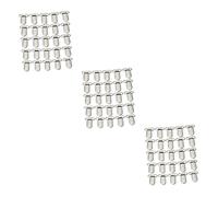 VALICLUD 75pezzi Clip Metalliche Per Sospensione Del Ciuccio Supporto Per Bavaglini e Giocattoli Argento Design Resistente e Pratico Anello Per Crafting e Accessori