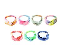 VALICLUD 7pezzi Fasce Elastiche Colorate Per Bambine Fasce Per Stile Tie-dye Comode e Assorbenti Per Sport