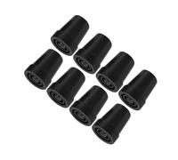 VALICLUD 8 Pezzi Copertura Del Piede Di Canna Suggerimento Per La Canna Suggerimenti Per Le Stampelle Cuscinetti Per Stampelle Accessori Per Stampelle Punte Quadruple Plastica Black