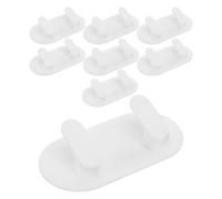 VALICLUD 8 Pezzi Ganci Magnetici da Cucina Bianchi Set 4 Pezzi, Ganci Appendiabiti Multifunzionali senza Foratura, Portachiavi Magnetico per Frigorifero e Garage, Adatti per Organizzazione