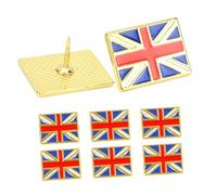 VALICLUD 8 pezzi Spille Bandiera Regno Unito in Metallo Smaltato Spille Abito Union Jack British National Flag Pin per Look Formale e Casual Accessori Moda Leggeri e Resistenti