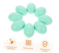 VALICLUD 8 Uova in Legno Piccole Decorazioni Pasquali Artigianali Superficie Liscia Sicura per Adulti Uova Resistenti per Hobby Creativi e Addobbi Festivi