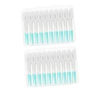 VALICLUD 80pezzi Spazzolino Interdentale Scovolini Elastici per Pulizia Orale Strumenti Interdentali Orali per Prevenzione Alitoso Rughe Dentali