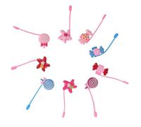 VALICLUD 9 pezzi Tappi Cannucce in Silicone Alimentare Coperture Cartoni Animati per Cannucce Protettori Riutilizzabili Leggeri e Sicuri per Bicchieri e Cocktail Decorazioni Antipolvere